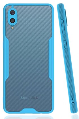 CepteToptan Samsung Galaxy A02 Kılıf Platin Silikon - Mavi - DROPX1465-4597