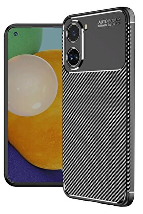 CepteToptan Xiaomi Poco X7 Pro Kılıf Auto Focus Karbon Kapak - Siyah - DROPX7073-7522