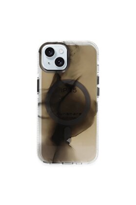 CepteToptan iPhone 15 Phantom Magsafe Kapak - Siyah - DROPX3830-5223