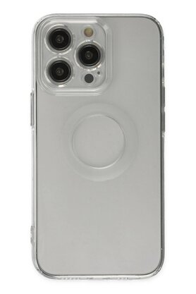 CepteToptan iPhone 13 Pro Kılıf Santa Lens Silikon - Şeffaf - DROPX9992-9592