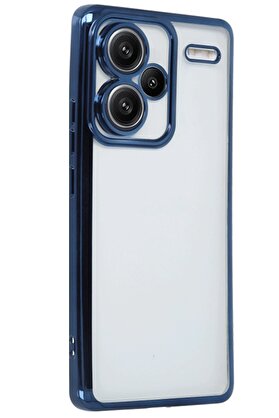 CepteToptan Xiaomi Redmi Note 13 Pro Plus Kılıf Lensli Silikon - Lacivert - DROPX6451-2098