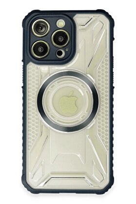 CepteToptan iPhone 14 Pro Kılıf Prag Magneticsafe Kapak - Lacivert - DROPX9061-7890