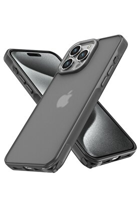 CepteToptan iPhone 14 Pro Kılıf Elegant Kapak - Titan Gri - DROPX7936-5571