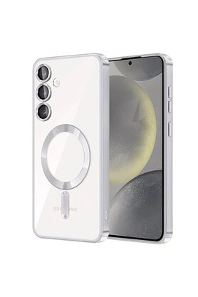 CepteToptan Samsung Galaxy S24 Kılıf Kross Magneticsafe Kapak - Titan Gri - DROPX3448-1593