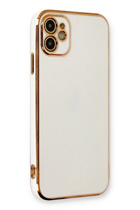 CepteToptan iPhone 11 Kılıf Volet Silikon - Beyaz - DROPX5814-6283