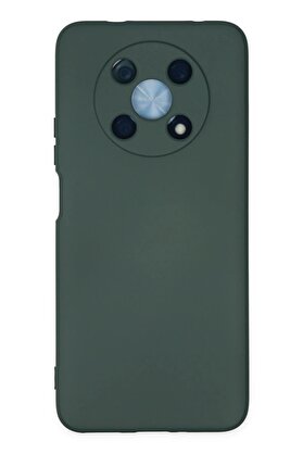 CepteToptan Huawei Nova Y90 Kılıf Nano içi Kadife Silikon - Koyu Yeşil - DROPX7608-3659
