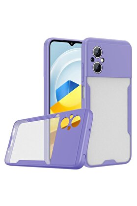 CepteToptan Xiaomi Poco M5 Kılıf Platin Silikon - Lila - DROPX3230-4098