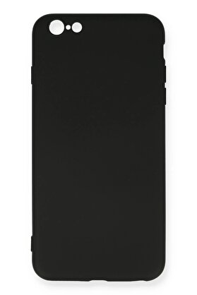 CepteToptan iPhone 6 Plus Kılıf Nano içi Kadife Silikon - Siyah - DROPX4859-7132