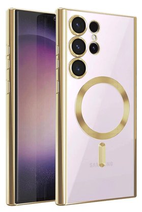 CepteToptan Samsung Galaxy S25 Ultra Kılıf Kross Magneticsafe Kapak - Gold - DROPX7613-4310