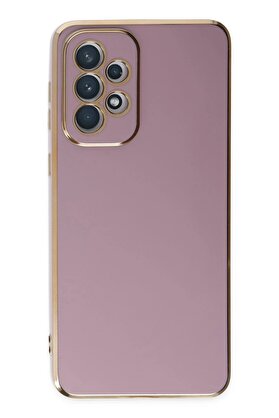 CepteToptan Samsung Galaxy A73 5G Kılıf Volet Silikon - Mor - DROPX7595-8615