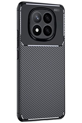 CepteToptan Xiaomi Redmi Note 14 Pro Plus Kılıf Auto Focus Karbon Kapak - Siyah - DROPX8904-2766