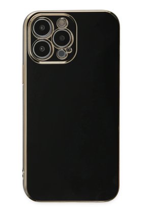 CepteToptan iPhone 15 Pro Max Kılıf Volet Silikon - Siyah - DROPX4460-5570