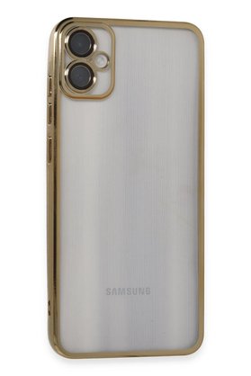 CepteToptan Samsung Galaxy A05 Kılıf Lensli Silikon - Gold - DROPX9522-6112