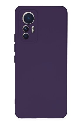 CepteToptan Xiaomi Mi 12 Lite Kılıf Nano içi Kadife Silikon - Mor - DROPX5839-2000