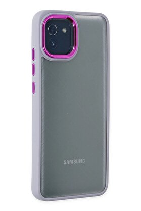 CepteToptan Samsung Galaxy A03 Kılıf Dora Kapak - Lila - DROPX3249-4940
