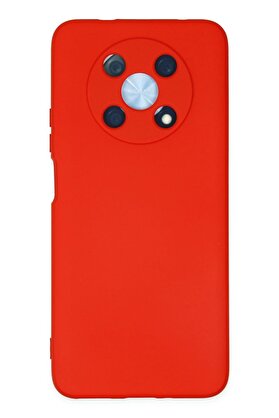 CepteToptan Huawei Nova Y90 Kılıf Nano içi Kadife Silikon - Kırmızı - DROPX6840-2562