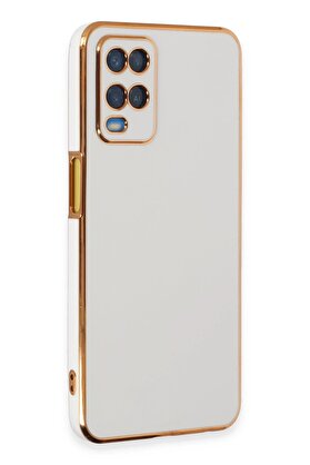 CepteToptan Oppo A54 4G Kılıf Volet Silikon - Beyaz - DROPX2702-1414