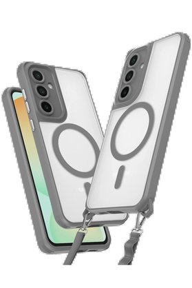 CepteToptan Samsung Galaxy S25 Kılıf Enka Magsafe Silikon Kılıf - Titan Gri - DROPX8370-9072