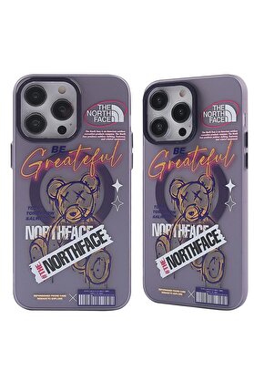 CepteToptan iPhone 14 Pro Kılıf Apollo Magneticsafe Desenli Kapak - Apollo Mor - 2 - DROPX6498-3988