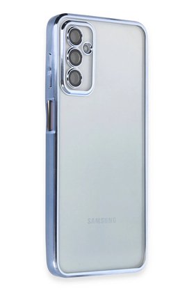 CepteToptan Samsung Galaxy M23 Kılıf Lensli Silikon - Açık Mavi - DROPX6825-9276