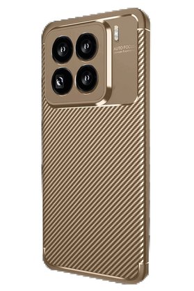 CepteToptan Xiaomi Mi 15 Pro Kılıf Auto Focus Karbon Kapak - Kahverengi - DROPX3999-3131