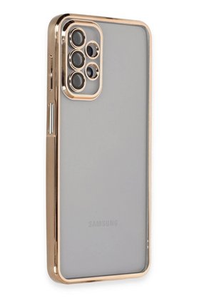 CepteToptan Samsung Galaxy A23 4G Kılıf Lensli Silikon - Gold - DROPX1362-4118
