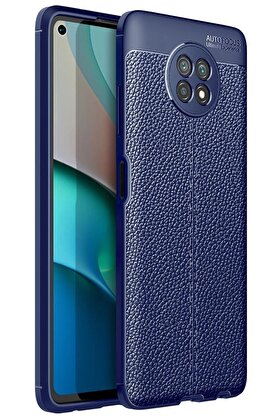 CepteToptan Xiaomi Redmi Note 9 5G Kılıf Auto Focus Kapak - Lacivert - DROPX3424-9019