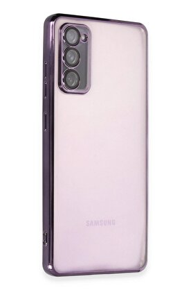 CepteToptan Samsung Galaxy S20 FE Kılıf Lensli Silikon - Mor - DROPX4320-3969