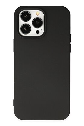CepteToptan iPhone 15 Pro Kılıf Nano içi Kadife Silikon - Siyah - DROPX6531-1959