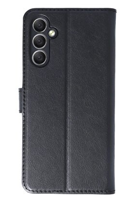 CepteToptan Samsung Galaxy A24 4G Kılıf Trend S Plus Kapaklı Kılıf - Siyah - DROPX2401-2558