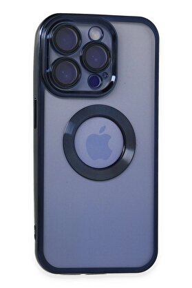 CepteToptan iPhone 15 Pro Max Kılıf Slot Silikon - Lacivert - DROPX1027-7472