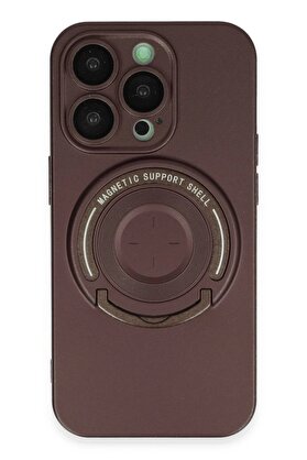 DropCep iPhone 14 Pro Kılıf Lukka Magneticsafe Kapak - Kahverengi - Ogz8608-1088