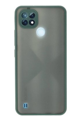 CepteToptan Realme C21 Kılıf Montreal Silikon Kapak - Yeşil - DROPX1435-2456