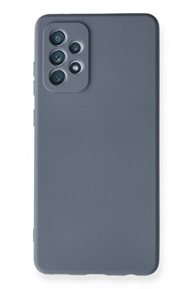 CepteToptan Samsung Galaxy A72 Kılıf Nano içi Kadife Silikon - Gri - DROPX9615-3829