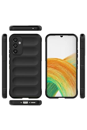 CepteToptan Samsung Galaxy M34 5G Kılıf Optimum Silikon - Siyah - DROPX7561-7733