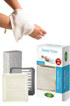 Phyto Flora Deniz Tuzlu Sabun Ve Banyo Kesesi, Katı Sabunluk