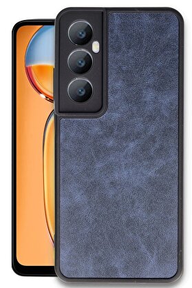 CepteToptan Realme C65 Kılıf Aras Deri Kapak - Lacivert - DROPX2639-5685