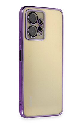 CepteToptan Xiaomi Redmi Note 12 4G Kılıf Lensli Silikon - Mor - DROPX8676-9202