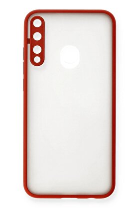 CepteToptan Huawei P40 Lite E Kılıf Montreal Silikon Kapak - Kırmızı - DROPX4572-5001