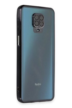 CepteToptan Xiaomi Redmi Note 9 Pro Kılıf Lensli Silikon - Siyah - DROPX6860-5439