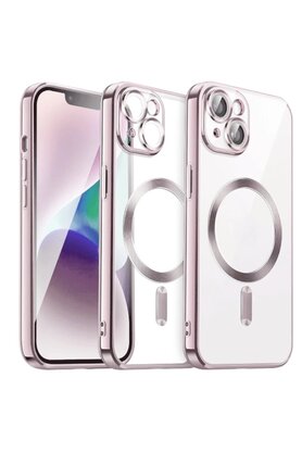 CepteToptan iPhone 15 Kılıf Kross Magneticsafe Kapak - Rose - DROPX4127-1431