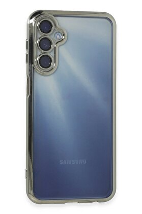 CepteToptan Samsung Galaxy A15 4G Kılıf Lensli Silikon - Gümüş - DROPX7319-2263