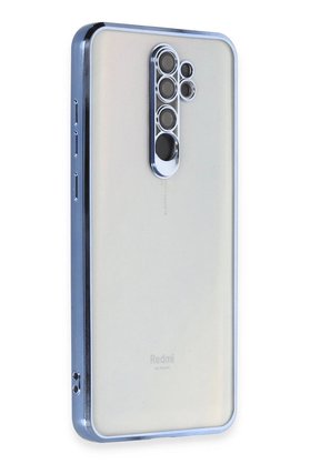 CepteToptan Xiaomi Redmi Note 8 Pro Kılıf Lensli Silikon - Açık Mavi - DROPX3678-6546