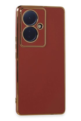 CepteToptan Vivo V29 Lite Kılıf Volet Silikon - Kırmızı - DROPX5848-7562