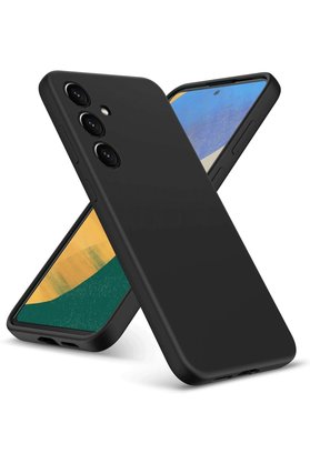 CepteToptan Samsung Galaxy A36 Kılıf Nano içi Kadife Silikon - Siyah - DROPX3364-8213