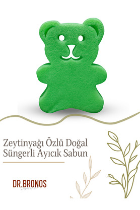 Dr.bronos Zeytinyağı Özlü Doğal Süngerli Ayıcık Sabun 135 Gr