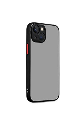 CepteToptan iPhone 13 Kılıf Montreal Silikon Kapak - Siyah - DROPX4716-8985