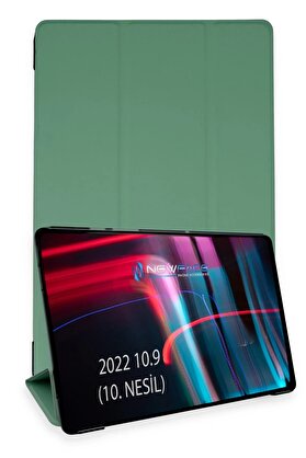 CepteToptan iPad 2022 10.9 (10.nesil) Kılıf Tablet Smart Kılıf - Koyu Yeşil - DROPX8655-5656