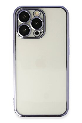 CepteToptan iPhone 14 Pro Max Kılıf Lensli Silikon - Mor - DROPX2475-2903