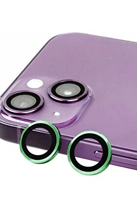 CepteToptan iPhone 13 Mini Raze Metal Kamera Lens - Yeşil - DROPX7605-1383